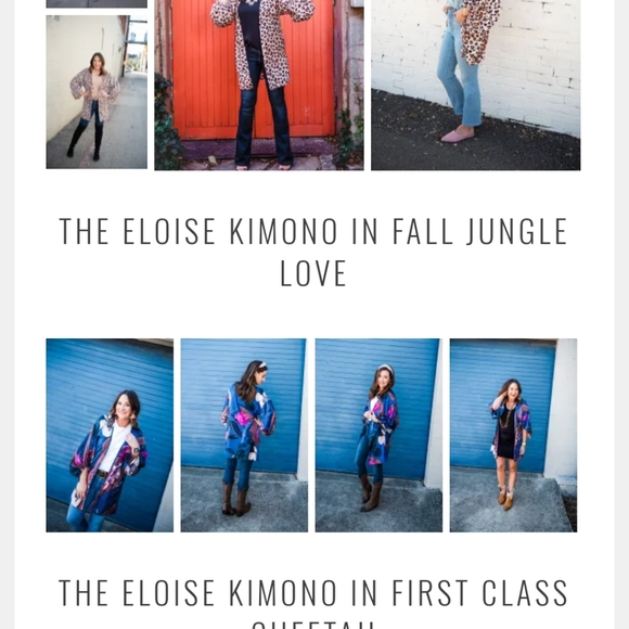 Beautiful Eloise fall floral kimono, new with tags - Picture 9 of 9